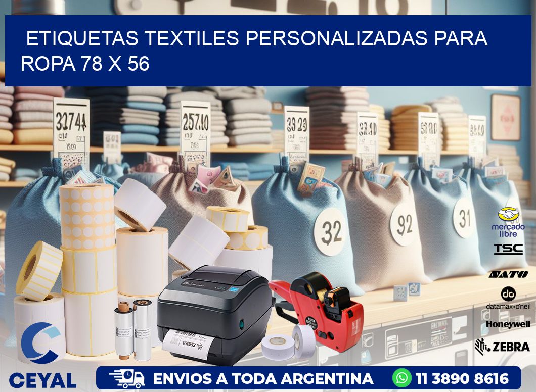 ETIQUETAS TEXTILES PERSONALIZADAS PARA ROPA 78 x 56