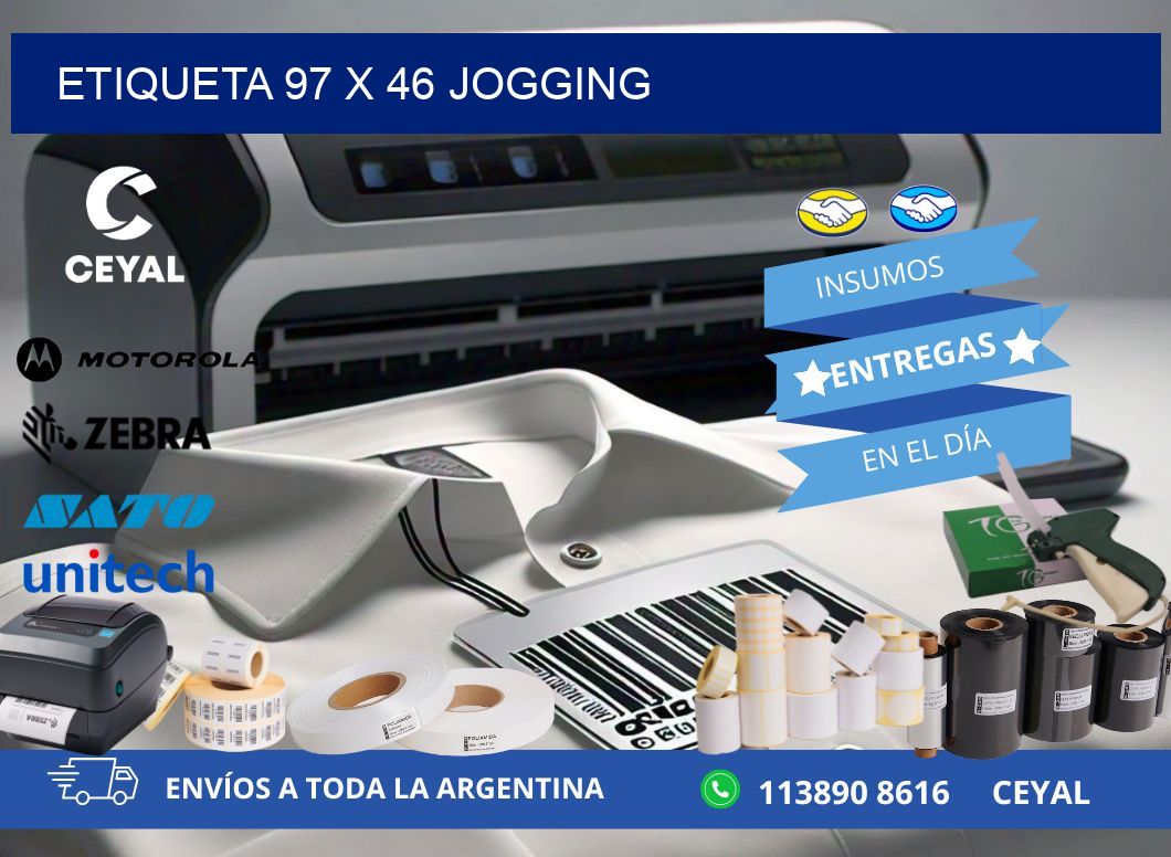 Etiqueta 97 x 46 jogging