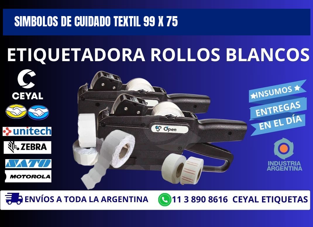 Simbolos de Cuidado Textil 99 x 75