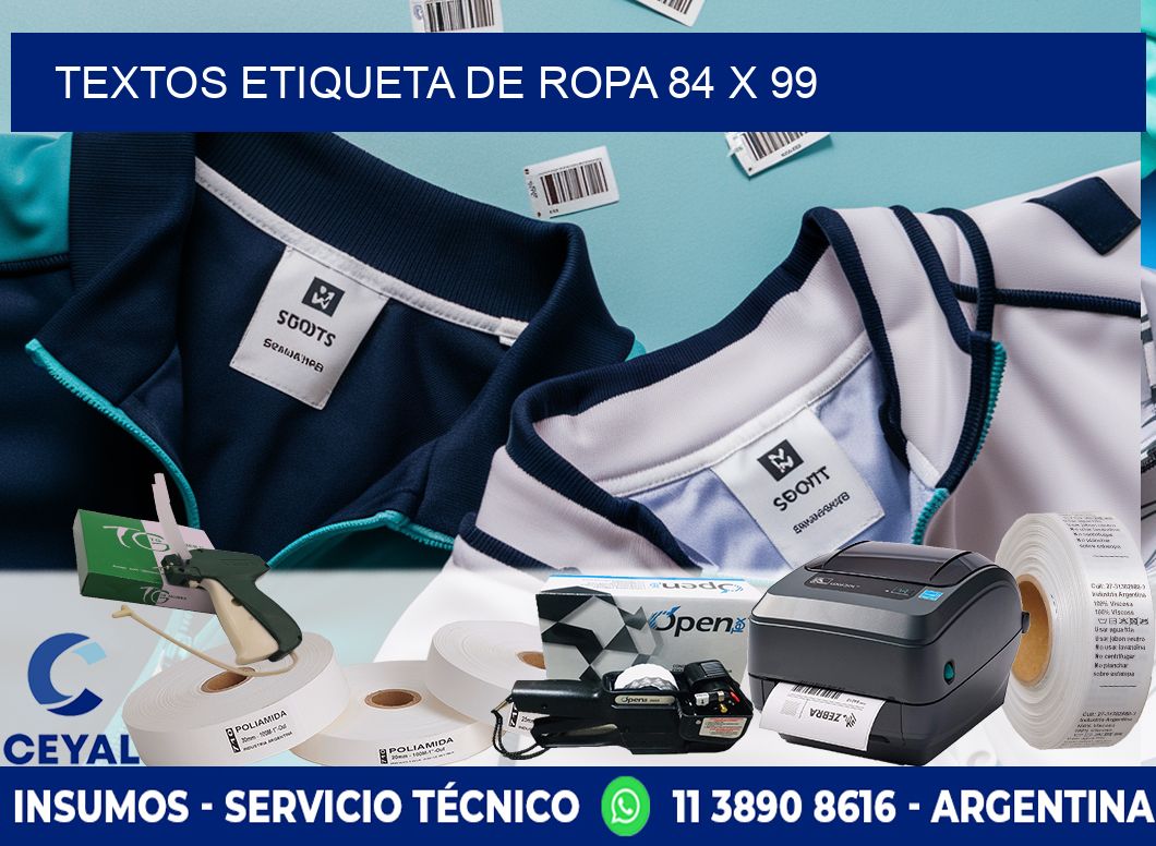 TEXTOS ETIQUETA DE ROPA 84 x 99