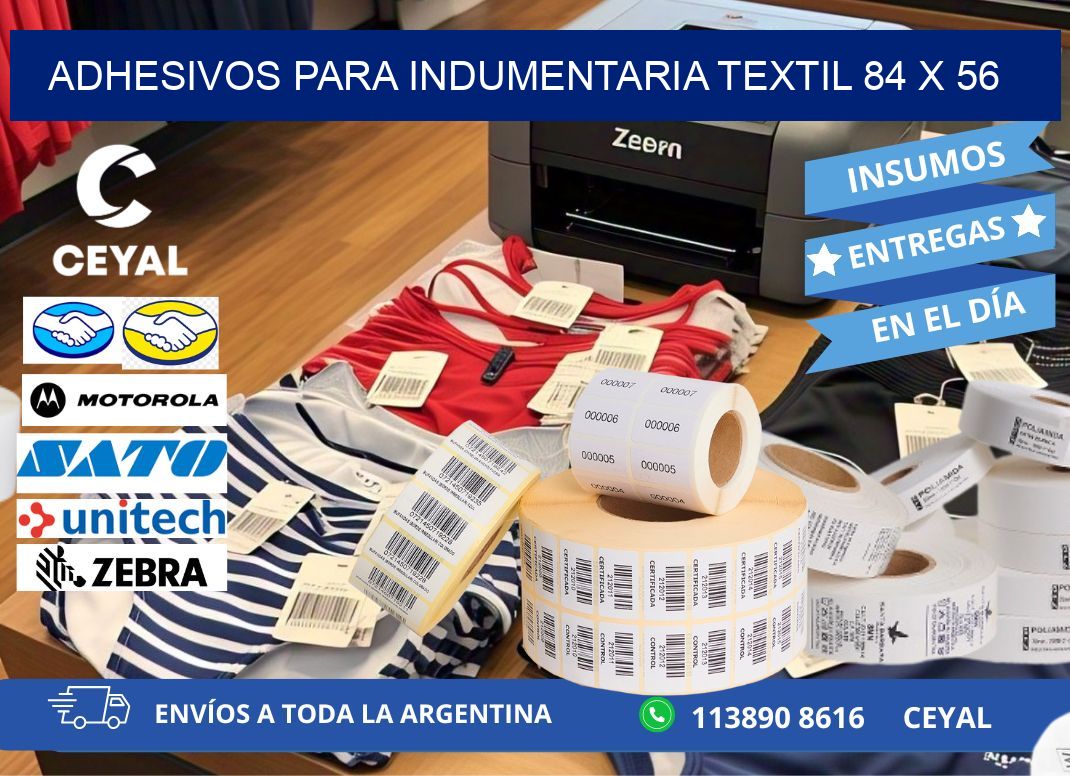 ADHESIVOS PARA INDUMENTARIA TEXTIL 84 x 56