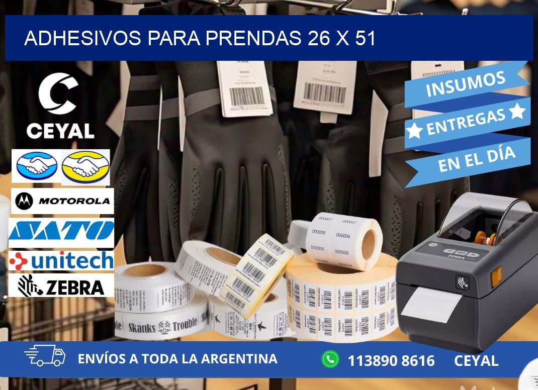 ADHESIVOS PARA PRENDAS 26 x 51