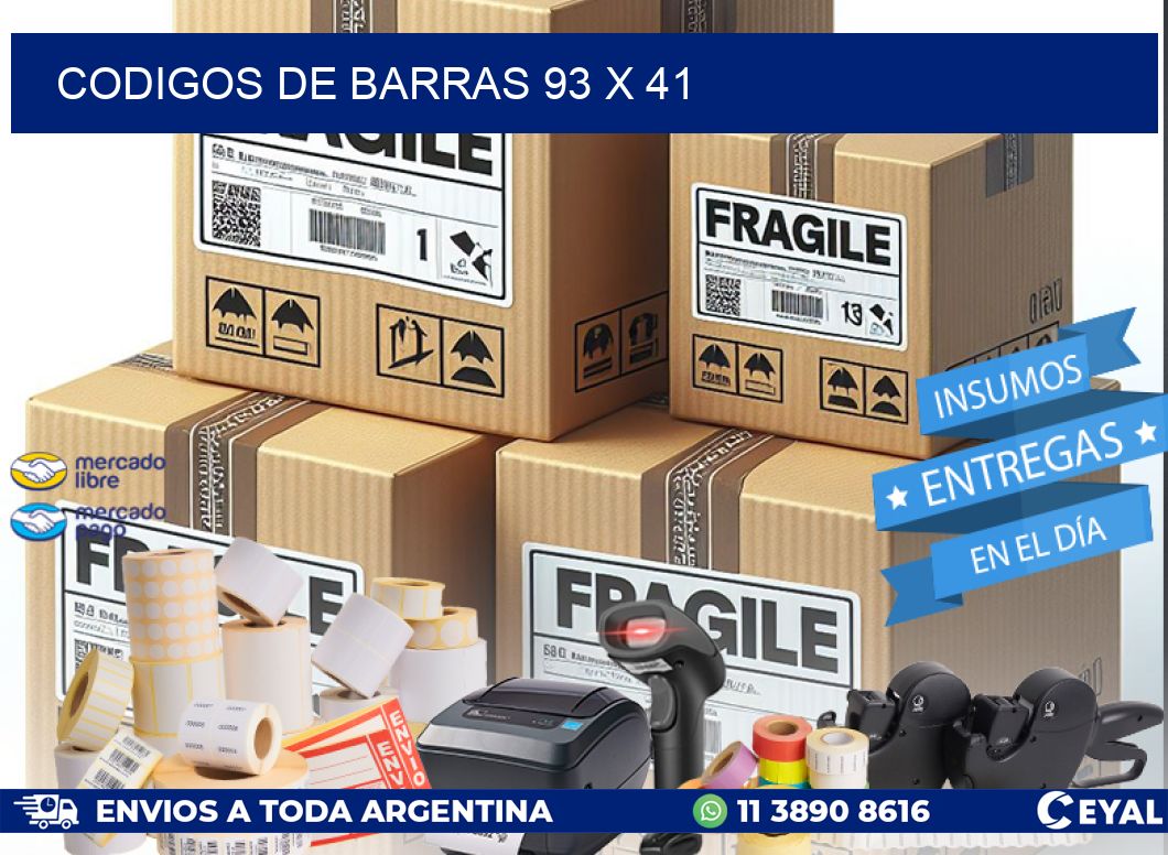 CODIGOS DE BARRAS 93 x 41