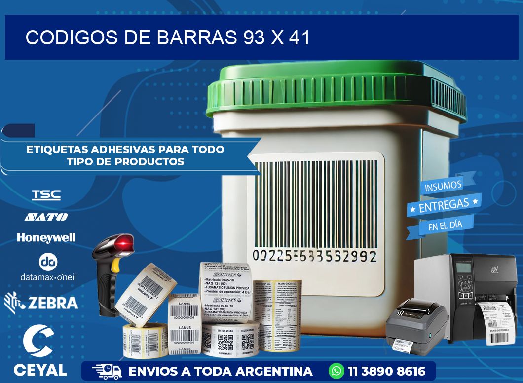 CODIGOS DE BARRAS 93 x 41