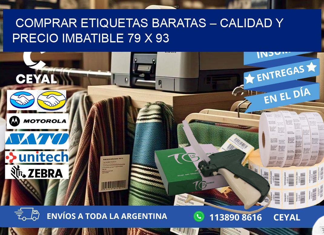 COMPRAR ETIQUETAS BARATAS – CALIDAD Y PRECIO IMBATIBLE 79 x 93