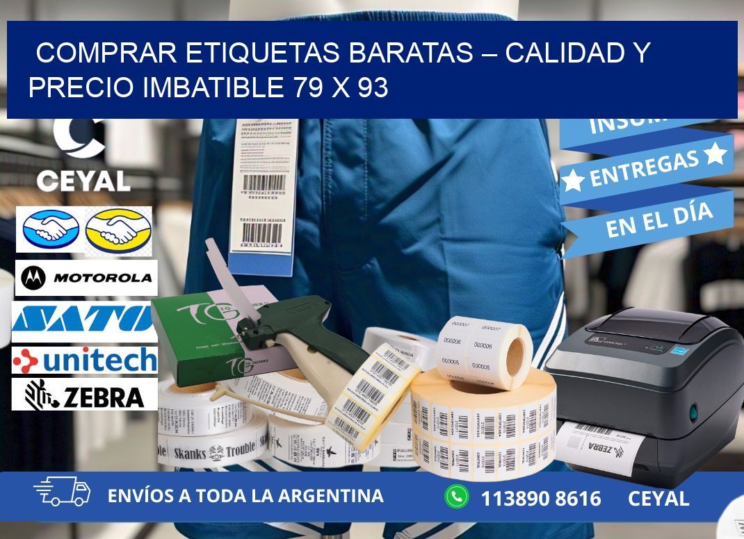 COMPRAR ETIQUETAS BARATAS – CALIDAD Y PRECIO IMBATIBLE 79 x 93