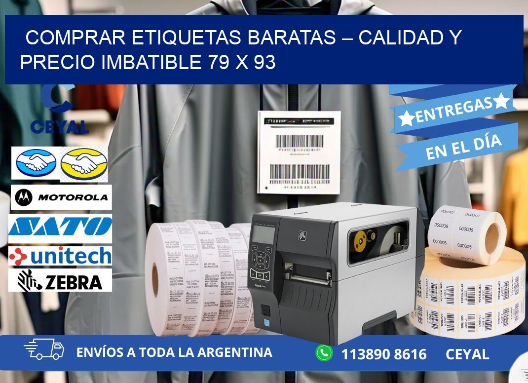 COMPRAR ETIQUETAS BARATAS – CALIDAD Y PRECIO IMBATIBLE 79 x 93