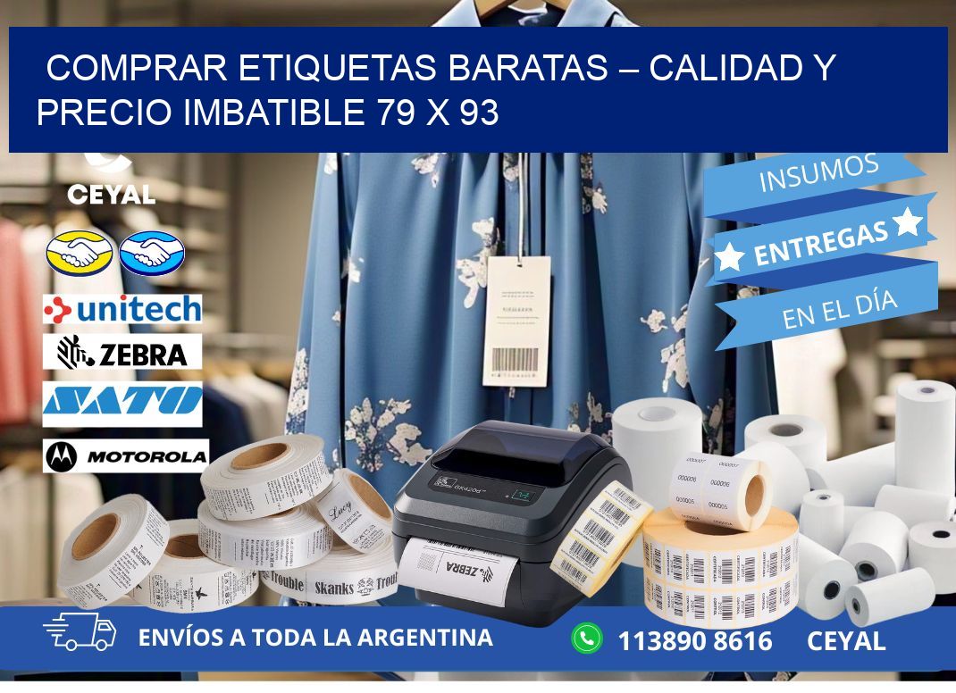 COMPRAR ETIQUETAS BARATAS – CALIDAD Y PRECIO IMBATIBLE 79 x 93