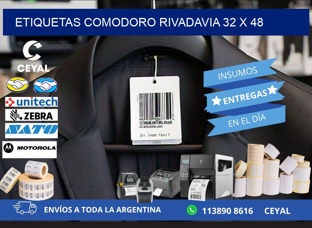 Etiquetas Comodoro Rivadavia 32 x 48