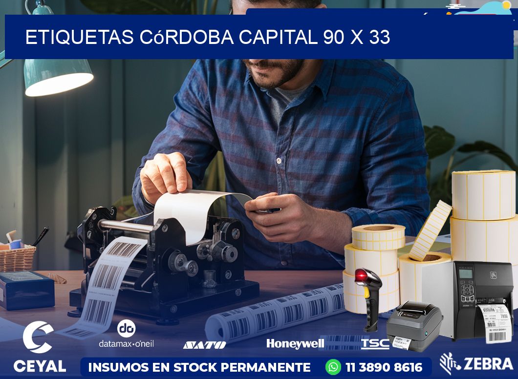 Etiquetas Córdoba Capital 90 x 33