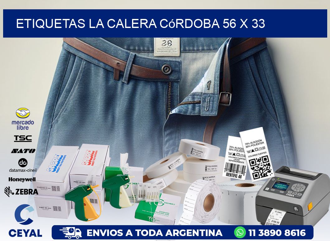 Etiquetas La Calera Córdoba 56 x 33