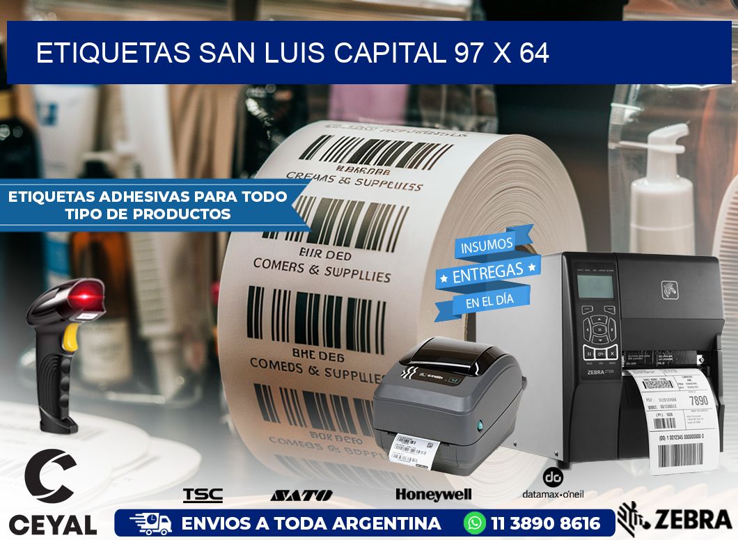 Etiquetas San Luis Capital 97 x 64