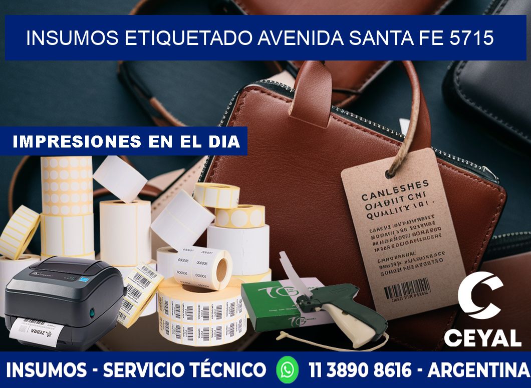 INSUMOS ETIQUETADO Avenida Santa Fe 5715