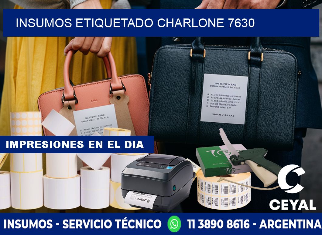INSUMOS ETIQUETADO Charlone 7630