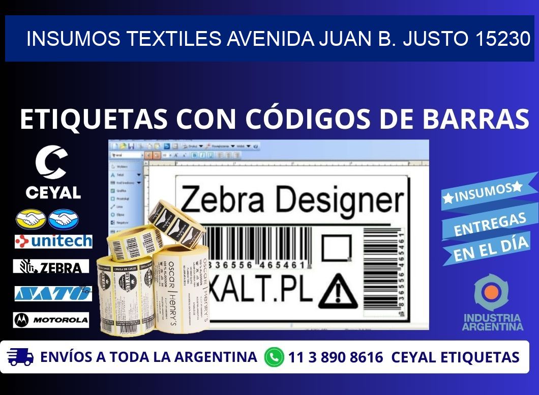 INSUMOS TEXTILES AVENIDA JUAN B. JUSTO 15230