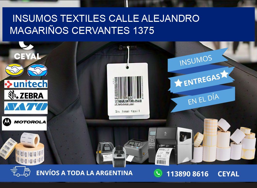 INSUMOS TEXTILES CALLE ALEJANDRO MAGARIÑOS CERVANTES 1375