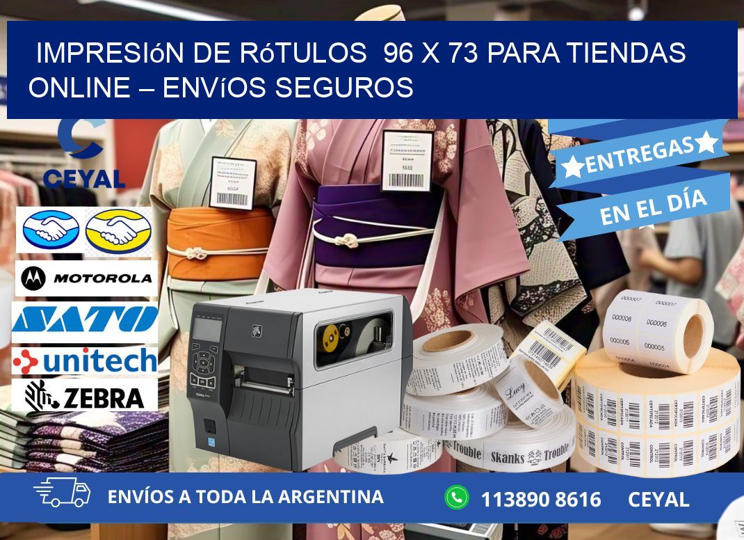 Impresión de Rótulos  96 x 73 para Tiendas Online – Envíos Seguros