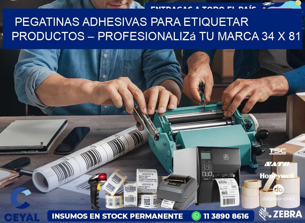 Pegatinas Adhesivas para Etiquetar Productos – Profesionalizá Tu Marca 34 x 81