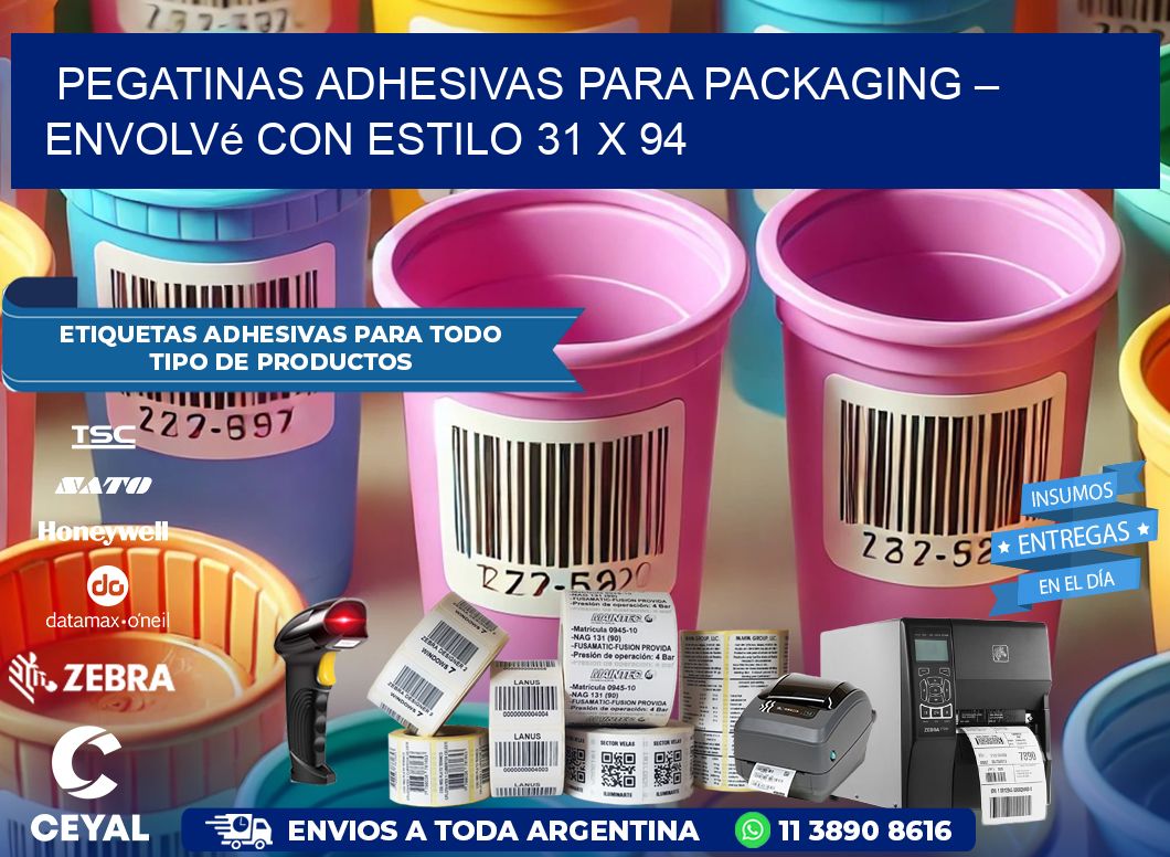 Pegatinas Adhesivas para Packaging – Envolvé con Estilo 31 x 94