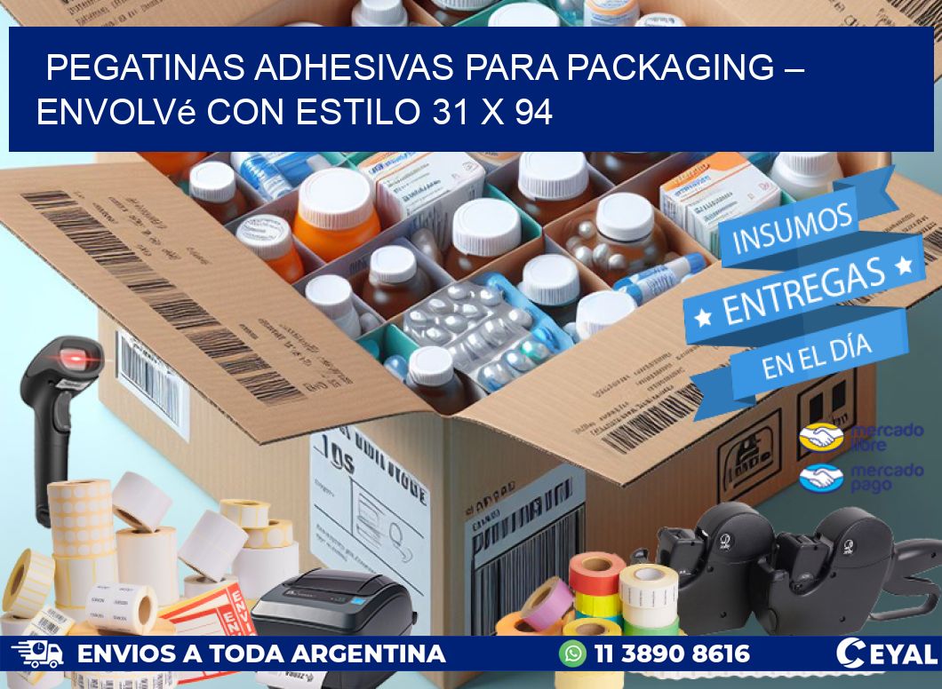 Pegatinas Adhesivas para Packaging – Envolvé con Estilo 31 x 94