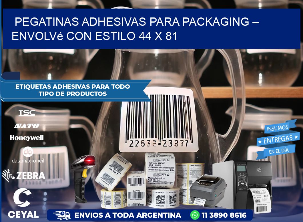 Pegatinas Adhesivas para Packaging – Envolvé con Estilo 44 x 81