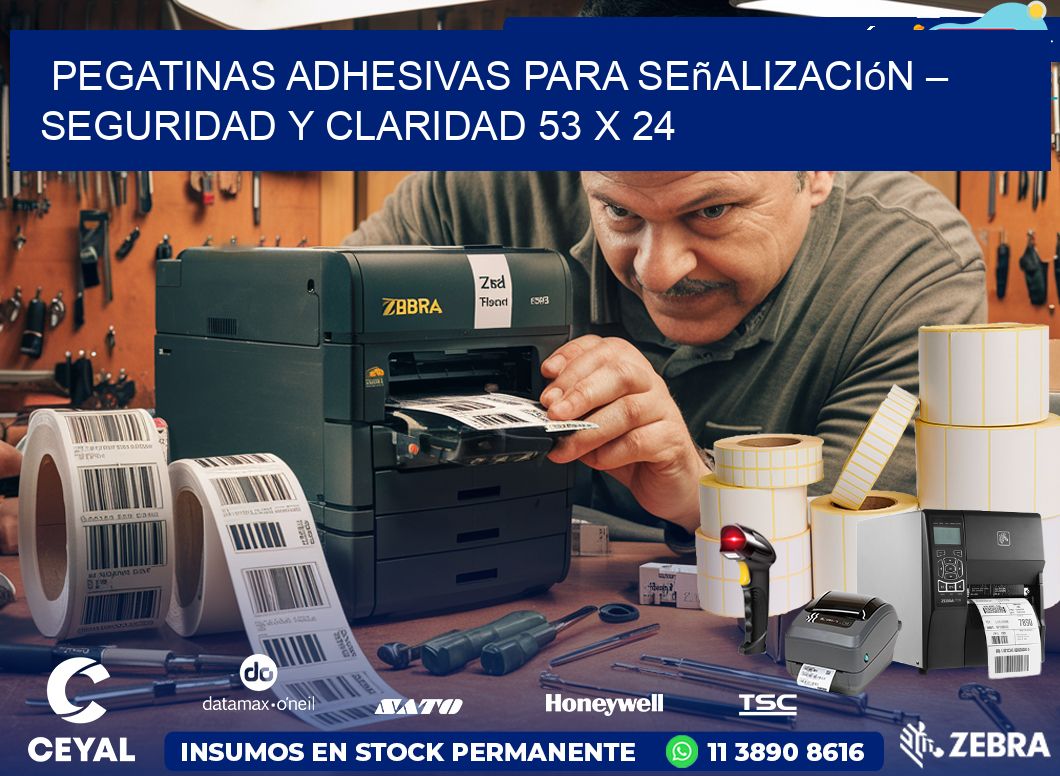 Pegatinas Adhesivas para Señalización – Seguridad y Claridad 53 x 24