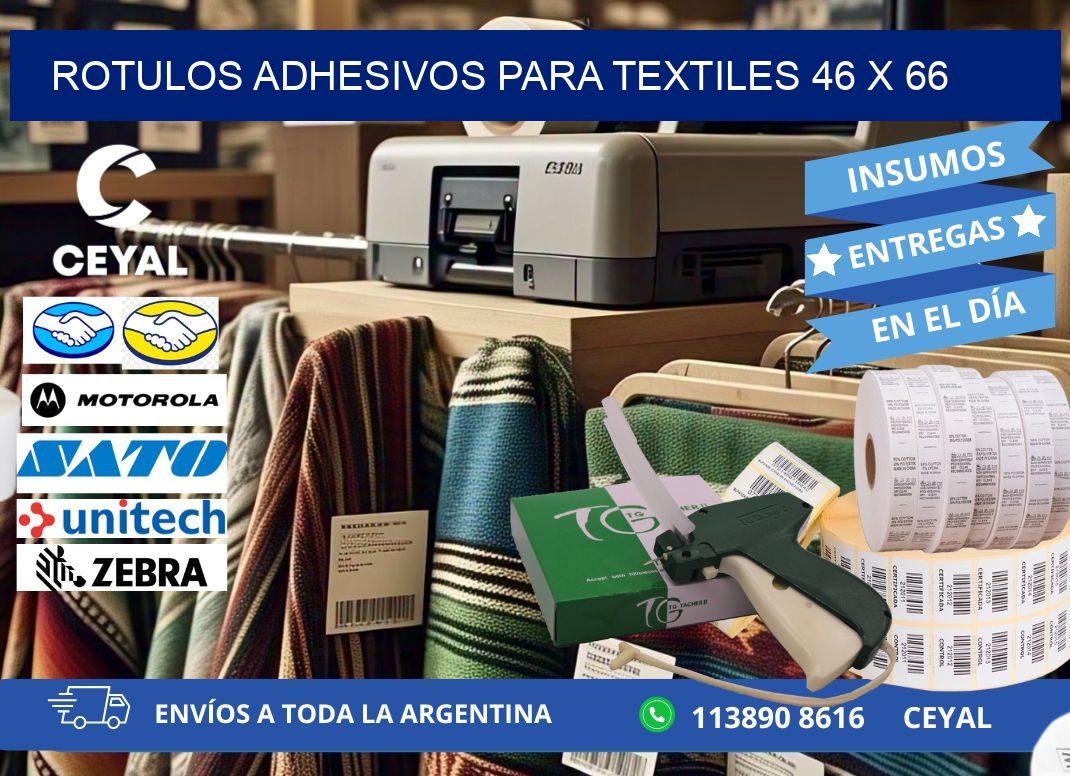 ROTULOS ADHESIVOS PARA TEXTILES 46 x 66