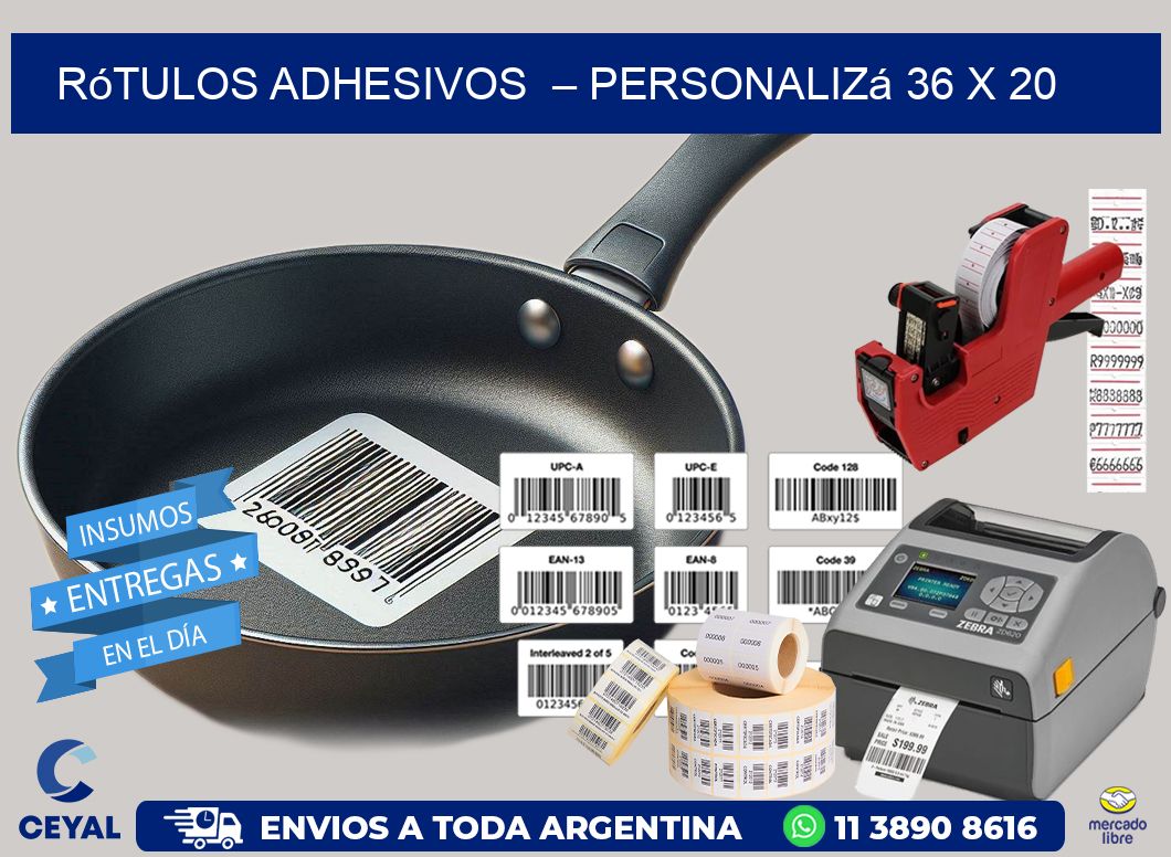 Rótulos Adhesivos  – Personalizá 36 x 20