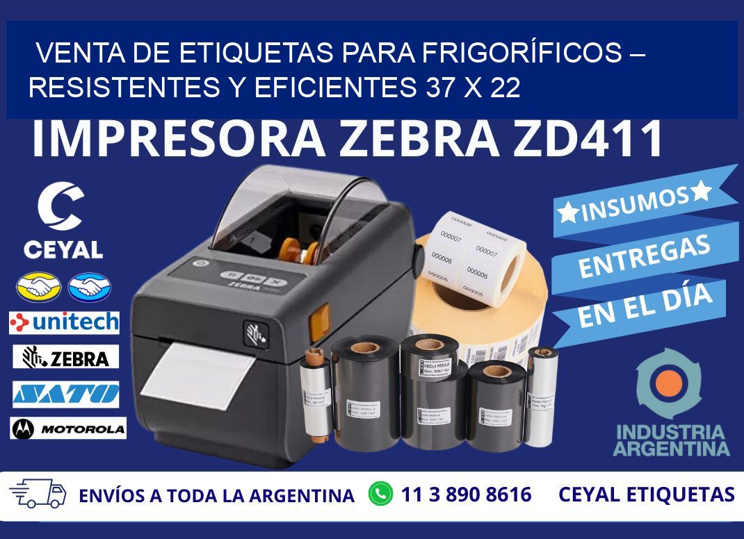 VENTA DE ETIQUETAS PARA FRIGORÍFICOS – RESISTENTES Y EFICIENTES 37 x 22