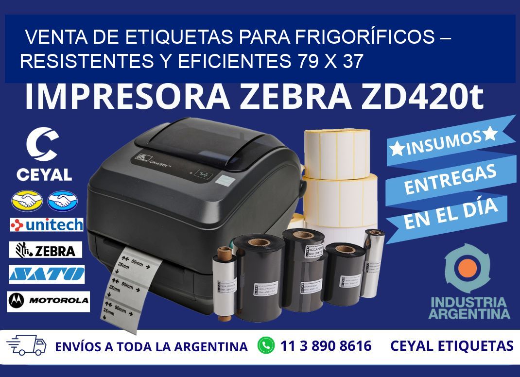 VENTA DE ETIQUETAS PARA FRIGORÍFICOS – RESISTENTES Y EFICIENTES 79 x 37