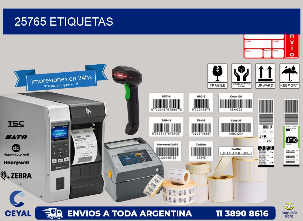 25765 ETIQUETAS