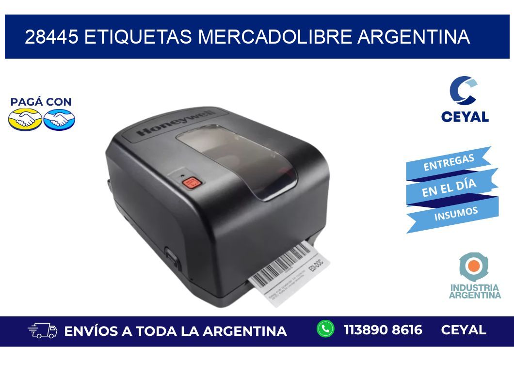 28445 ETIQUETAS MERCADOLIBRE ARGENTINA