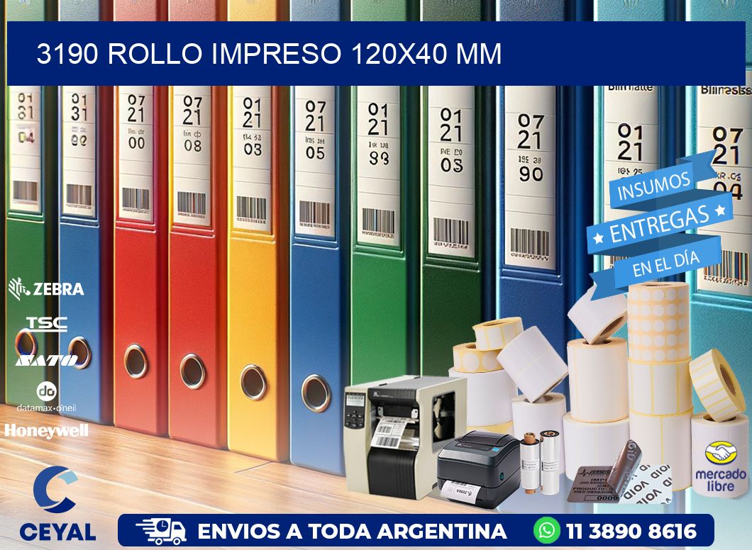 3190 ROLLO IMPRESO 120x40 mm