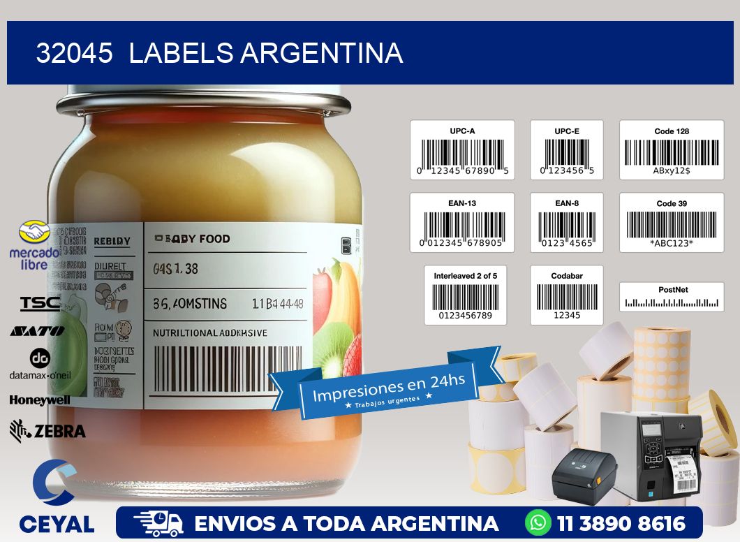 32045  Labels Argentina