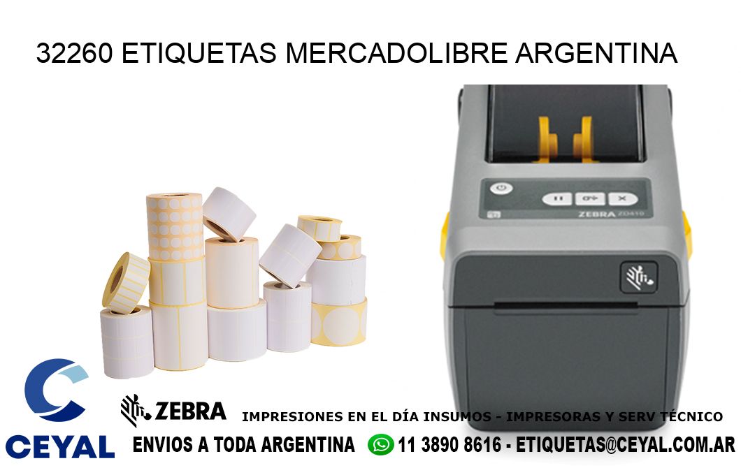 32260 ETIQUETAS MERCADOLIBRE ARGENTINA