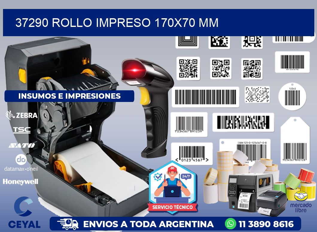 37290 ROLLO IMPRESO 170x70 mm