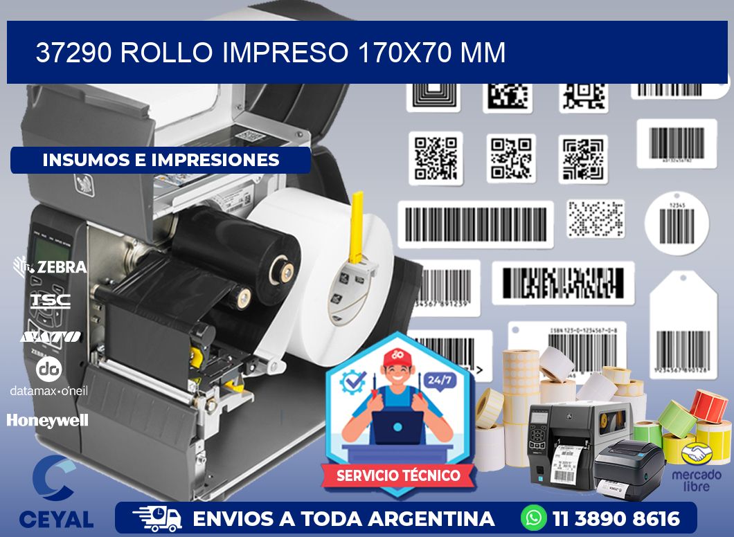 37290 ROLLO IMPRESO 170x70 mm