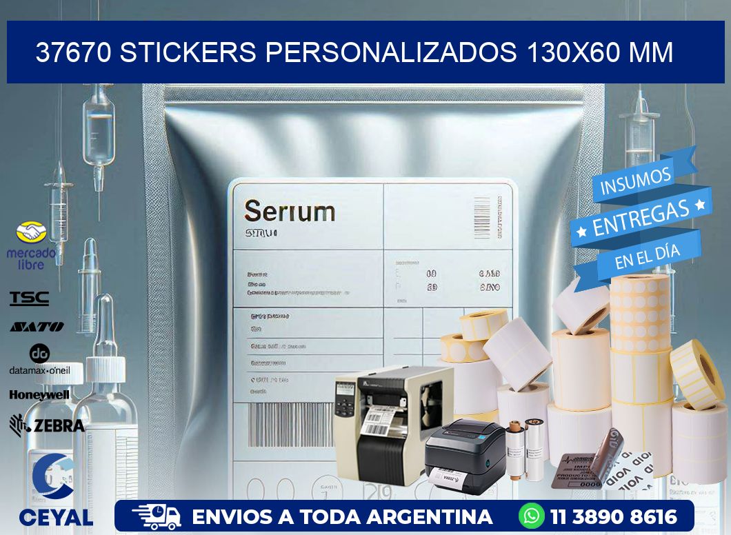 37670 STICKERS PERSONALIZADOS 130×60 mm