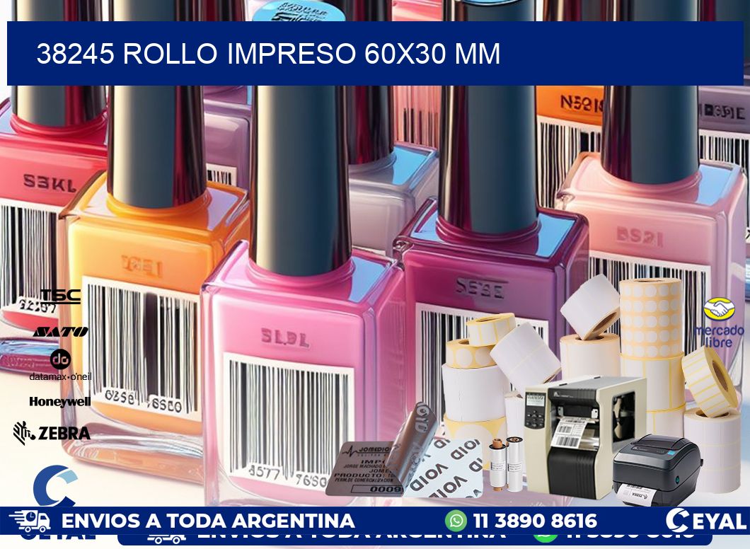 38245 ROLLO IMPRESO 60×30 mm