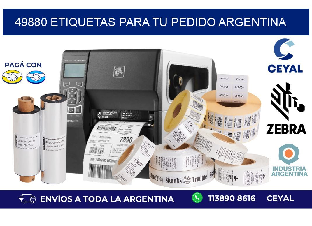 49880 ETIQUETAS PARA TU PEDIDO ARGENTINA