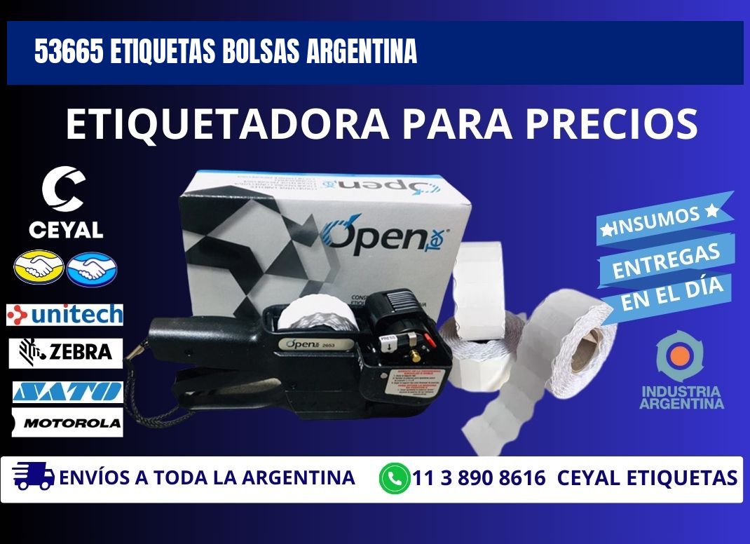 53665 ETIQUETAS BOLSAS ARGENTINA