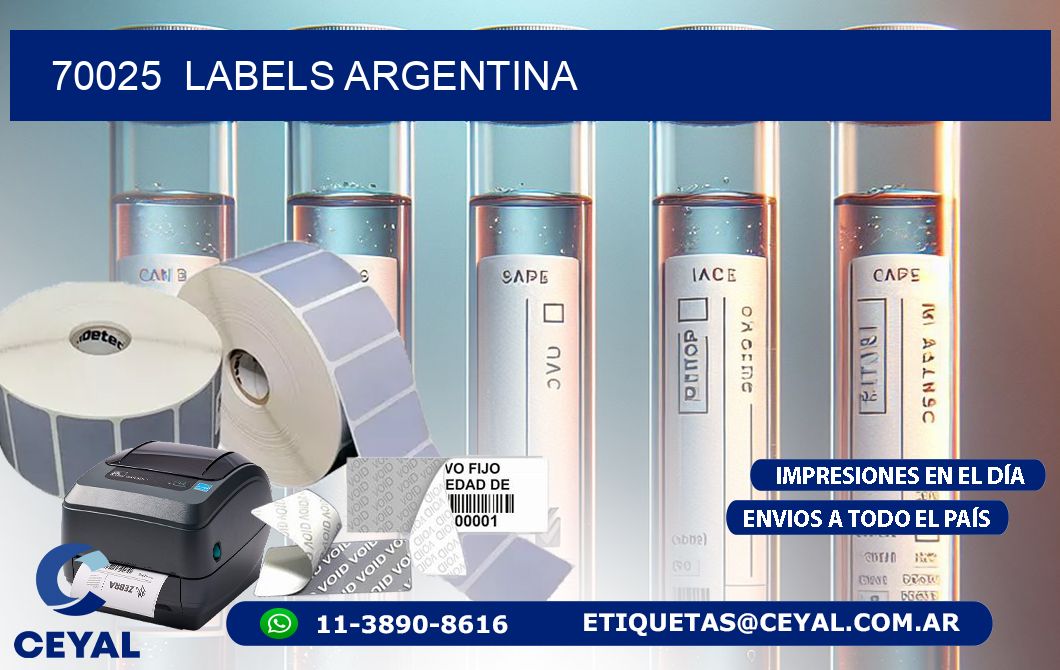 70025  Labels Argentina