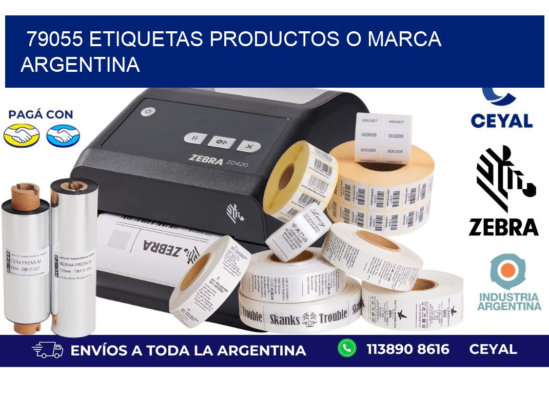 79055 ETIQUETAS PRODUCTOS O MARCA ARGENTINA