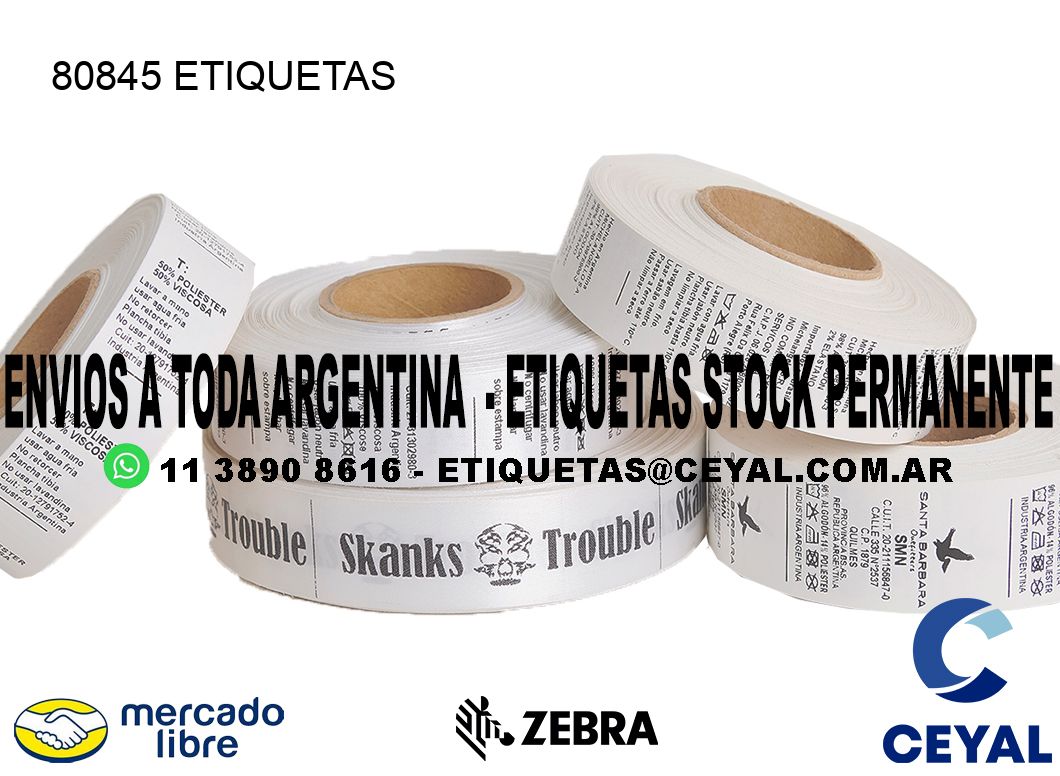 80845 ETIQUETAS