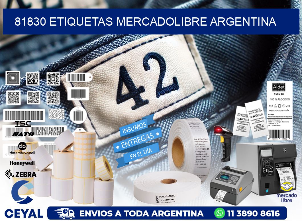 81830 ETIQUETAS MERCADOLIBRE ARGENTINA