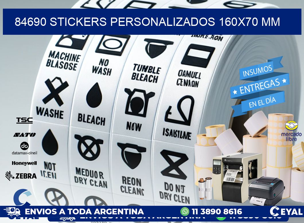 84690 STICKERS PERSONALIZADOS 160x70 mm