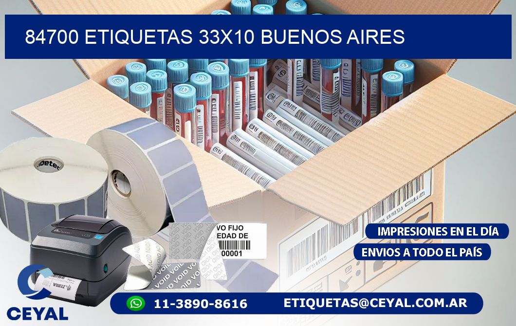 84700 ETIQUETAS 33x10 buenos aires