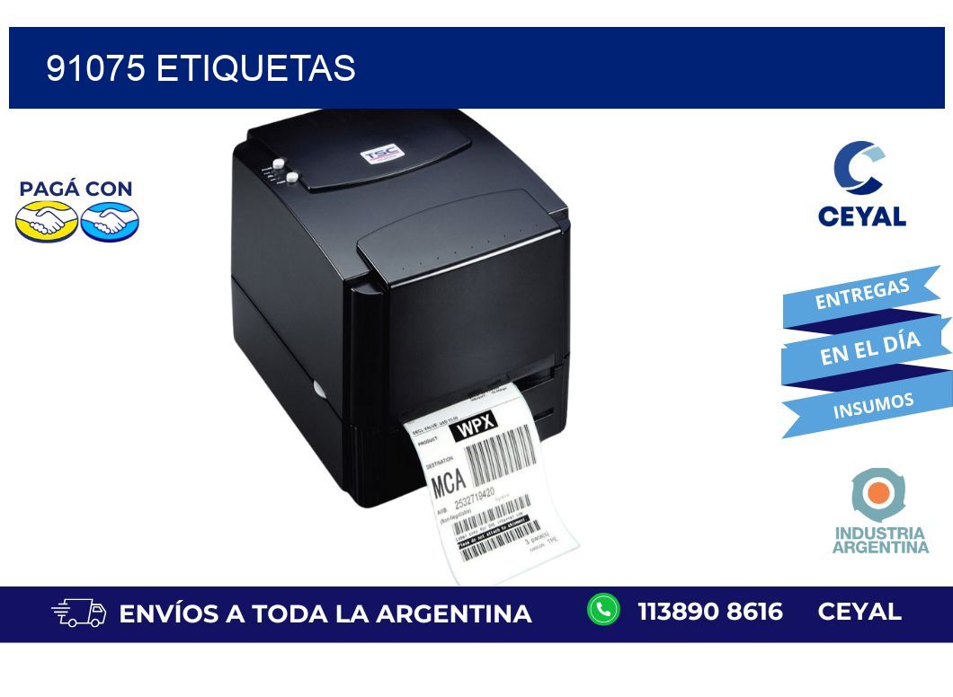 91075 ETIQUETAS