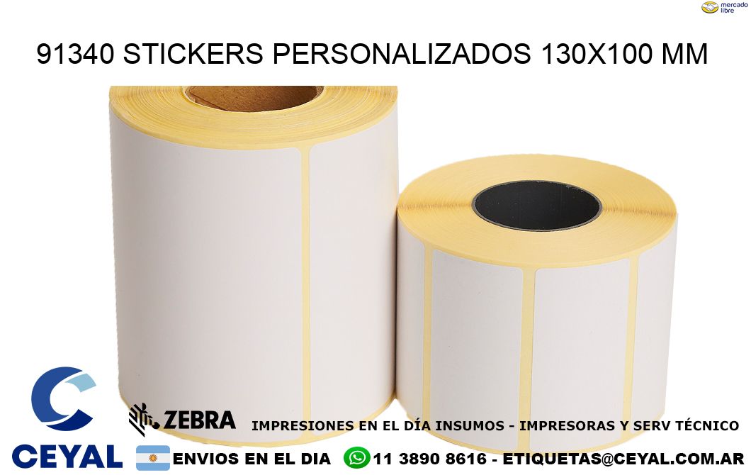 91340 STICKERS PERSONALIZADOS 130x100 mm