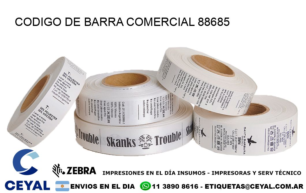 CODIGO DE BARRA COMERCIAL 88685